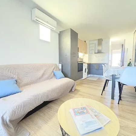 6 Pers Clim,piscine,parking,2 Balcons